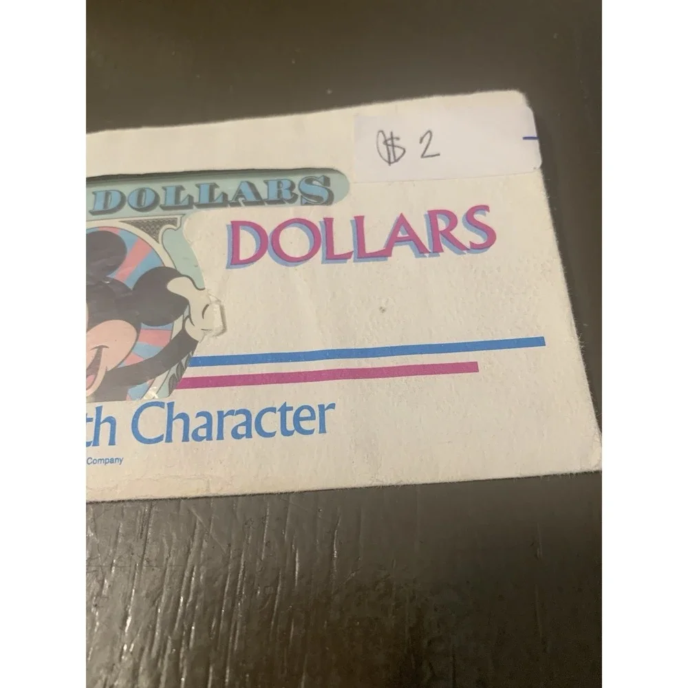 1990 Disney Dollar Micky Mickey Mouse